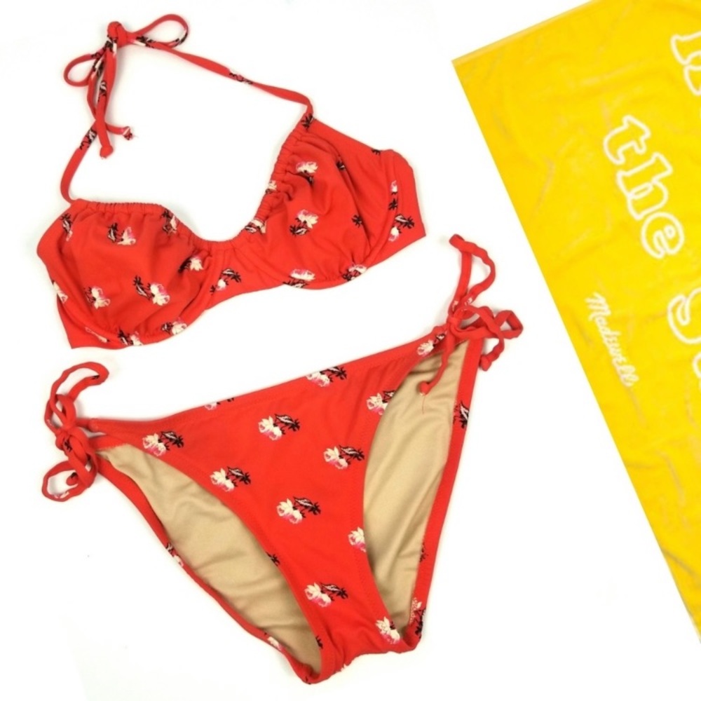 🐘Madewell || Retro Floral Bikini